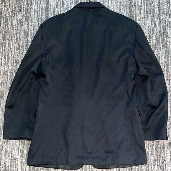 J. Ferrar Classic Fit 44 Regular Mens Sport Coat Jacket Black - Picture 6 of 6